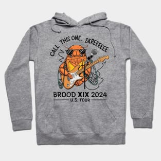 Entomology Cicada Brood XIX Skreeee 2024 Cicada Fest Hoodie